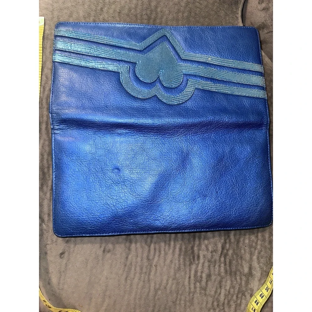 Vintage  Marc‎ Jacobs Heart Clutch Blue Wallet Purse
